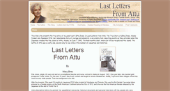 Desktop Screenshot of lastlettersfromattu.com